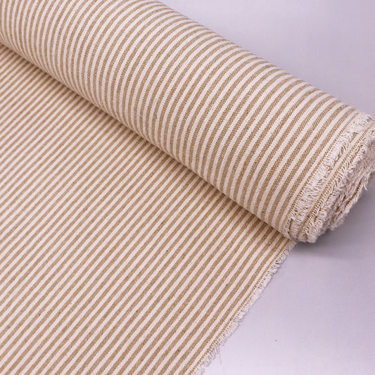 Indian Cotton - Thin Line - Beige