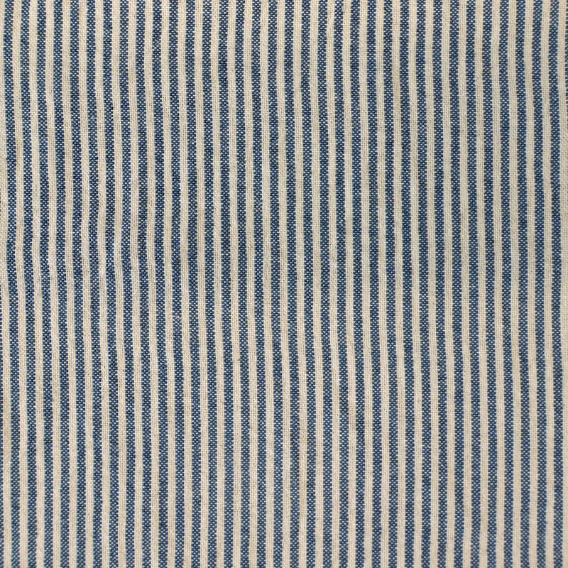 Indian Cotton - Thin Line - Denim Blue