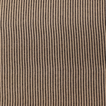 Indian Cotton - Thin Line - Tobacco and Black