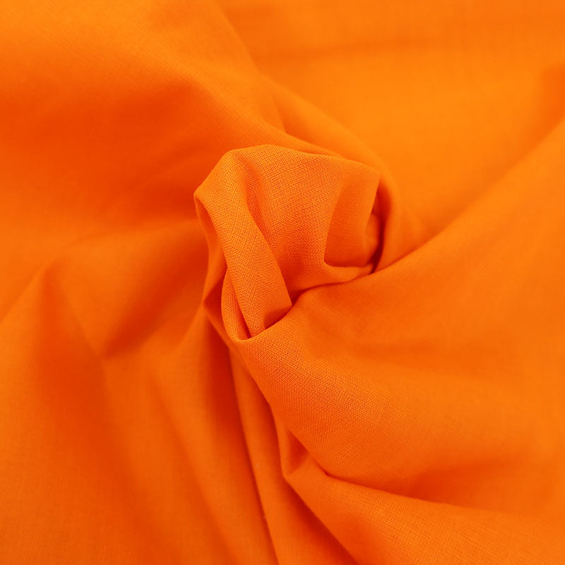 100% Cotton Orange Voile Fabric
