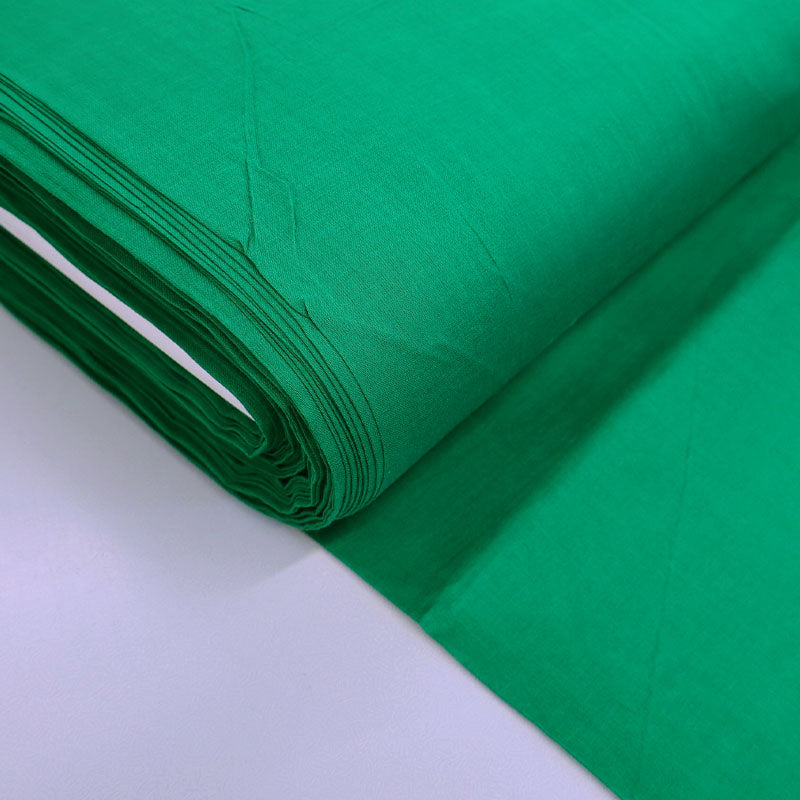 100% Cotton Voile Fabric - Emerald Green