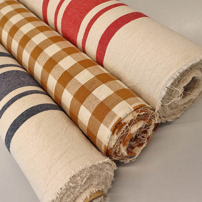Indian Cotton - BIG Stripe - Washed Navy