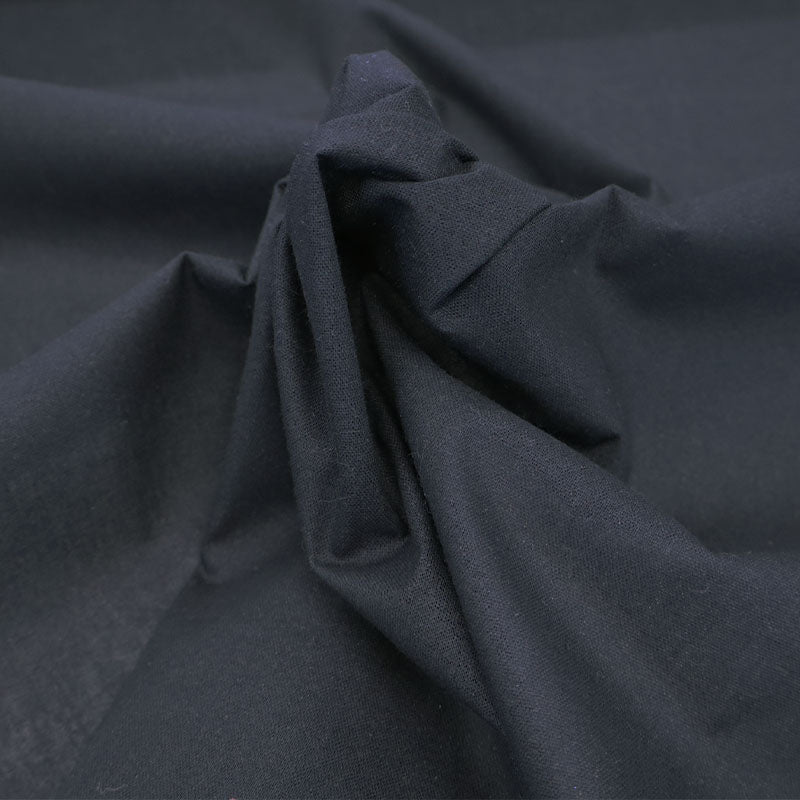 100% Cotton Iron On Fusible Interfacing Fabric - Black