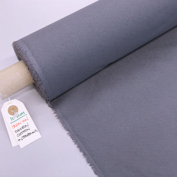 100% Cotton Grey Iron On Interfacing Fabric 