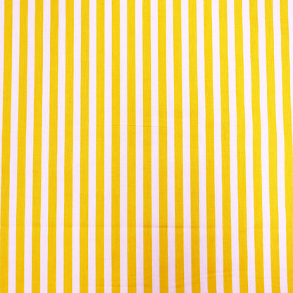Jubilee Cotton - Bright Yellow and White Stripe