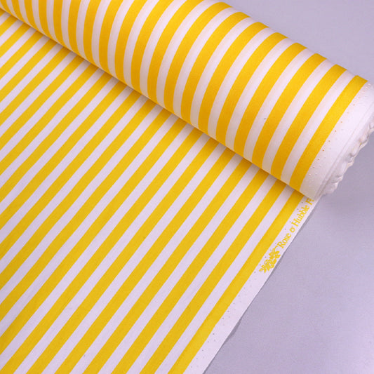 Jubilee Cotton - Bright Yellow and White Stripe