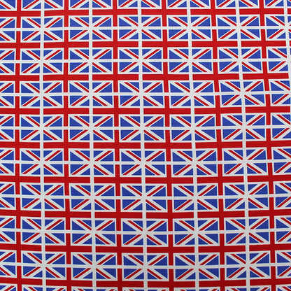 100CM REMNANT British Icons Cotton - Neat Union Jacks