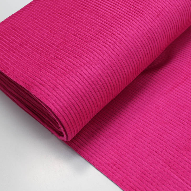 Bright Pink Jumbo Corduroy Fabric