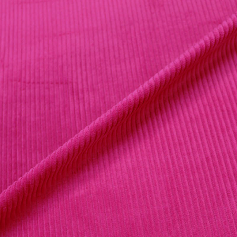 Bright Pink Jumbo Corduroy Fabric
