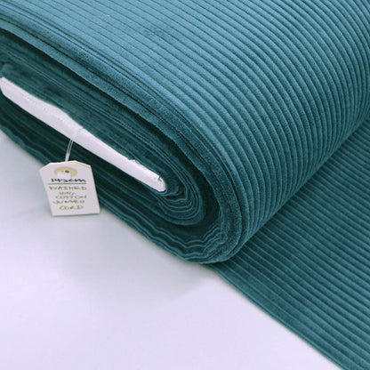 100% Cotton Jumbo Cord Fabric - Pacific Dark Green