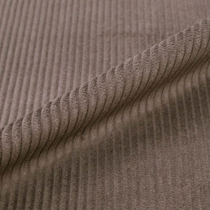 100% Cotton Dark Brown Jumbo Cord Fabric