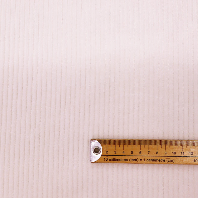 100% Cotton Jumbo Cord Fabric - Natural White