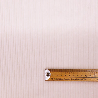 100% Cotton Jumbo Cord Fabric - Natural White