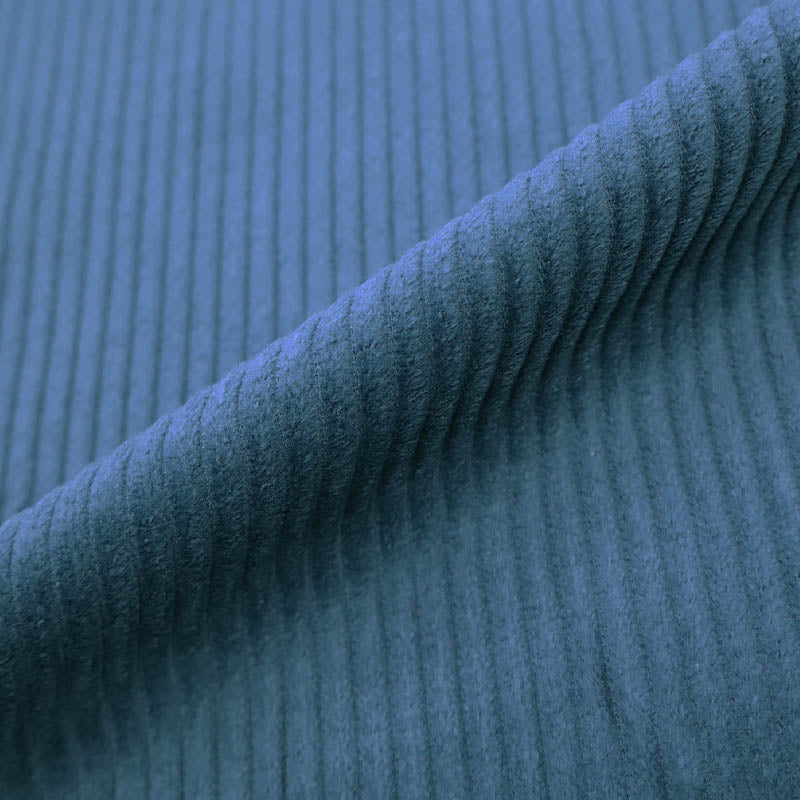 100% Cotton Jumbo Corduroy Fabric - Petrol Blue