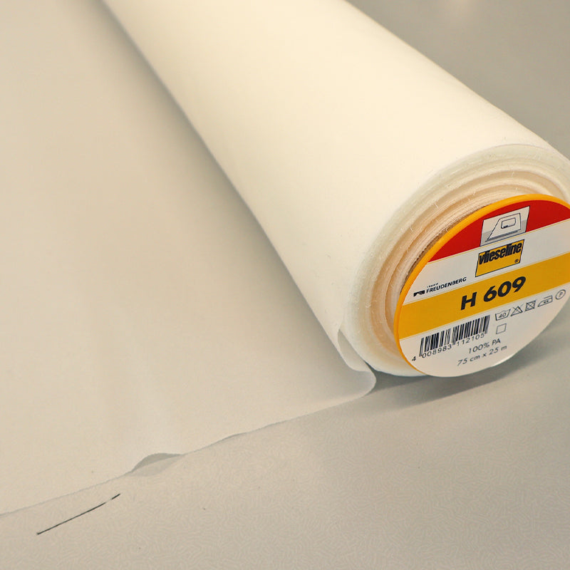Iron on Polyester Knit Interfacing Fabric - White