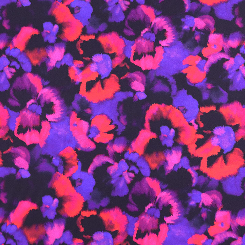 100% LENZING™ ECOVERO™ Viscose
Fabric - Purple and Pink Floral