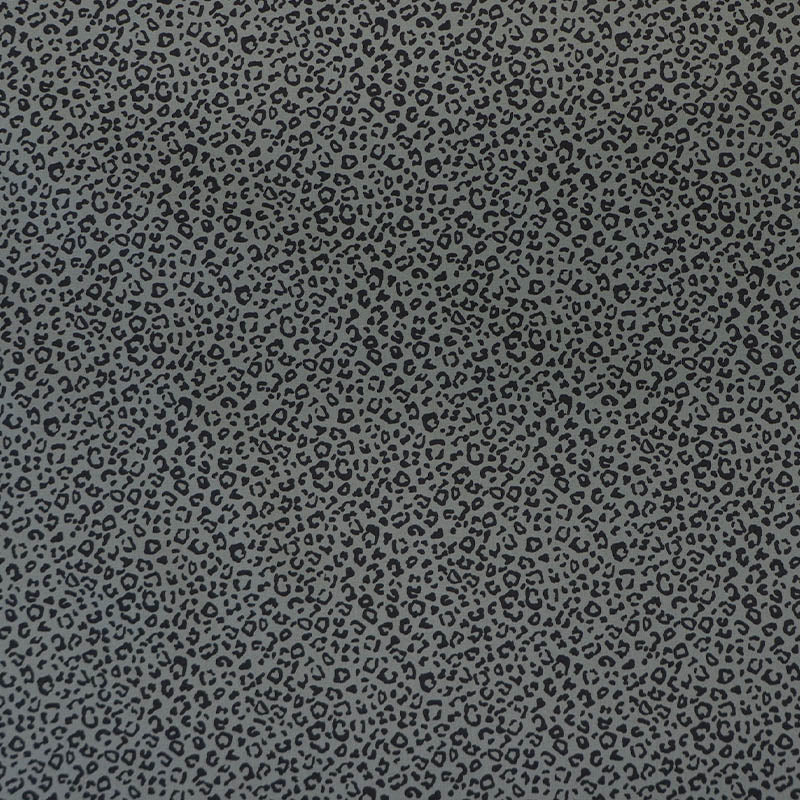 100% Cotton Mini Leopard Print Fabric - Khaki Green and Black