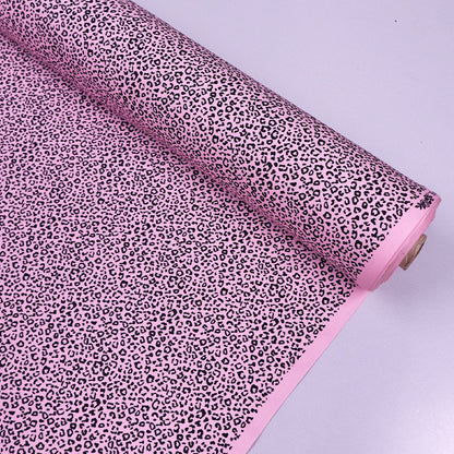 Leopard Print Cotton - Mini - Pale Pink