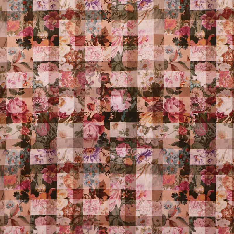 100% Cotton Fabric Archive Gingham Liberty Tana Lawn™ - Pink