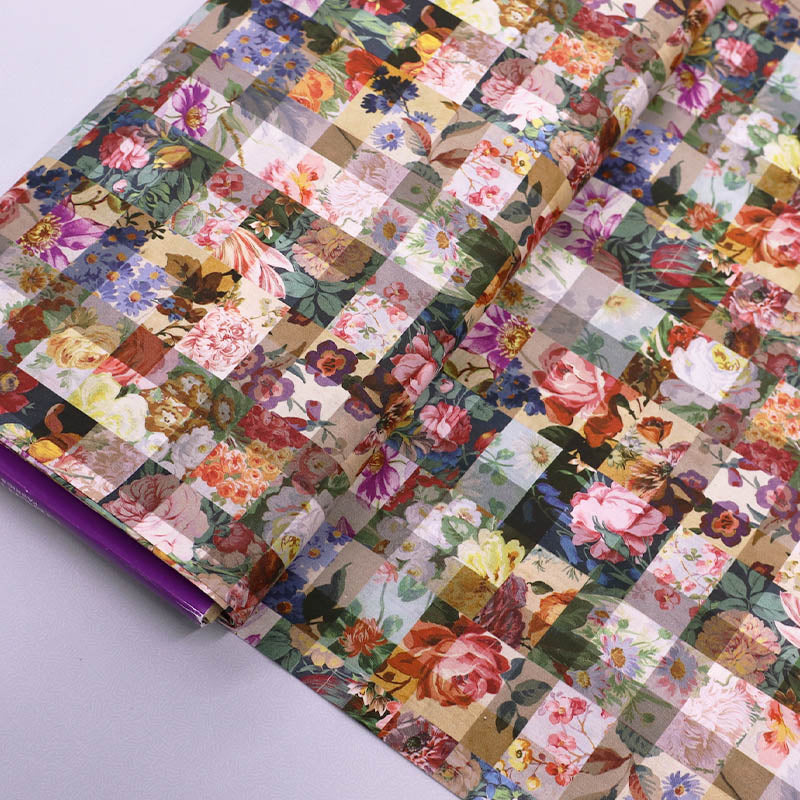 100% Cotton Liberty Fabrics Tana Lawn™ - Archive Gingham floral patchwork print