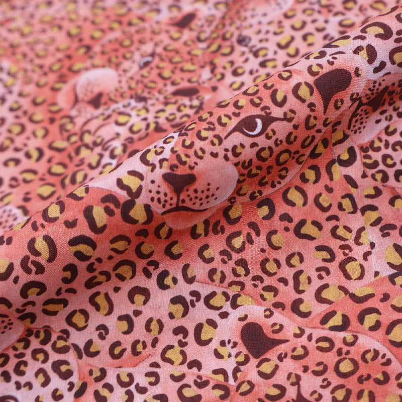 100% Cotton Liberty Fabrics Cotton Lawn - Camo - Orange