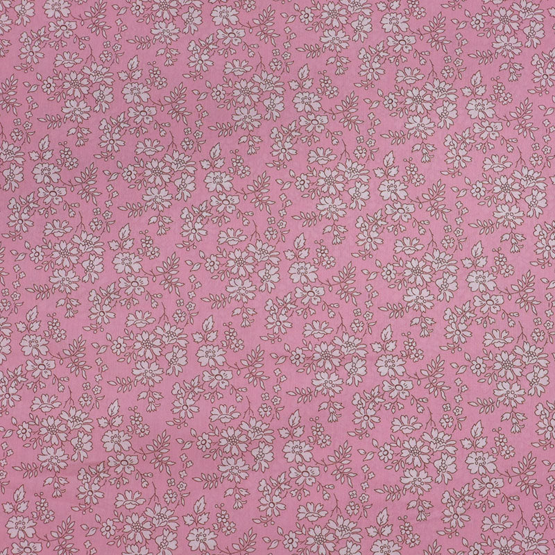 100% Cotton Liberty Fabrics Tana Lawn™ Cotton - Pale Pink Floral cotton lawn 