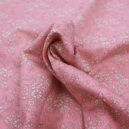 100% Cotton Liberty Fabrics Tana Lawn™ Cotton - Pale Pink Floral cotton lawn 