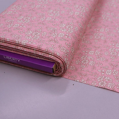 100% Cotton Liberty Fabrics Tana Lawn™ Cotton - Pale Pink Floral cotton lawn 