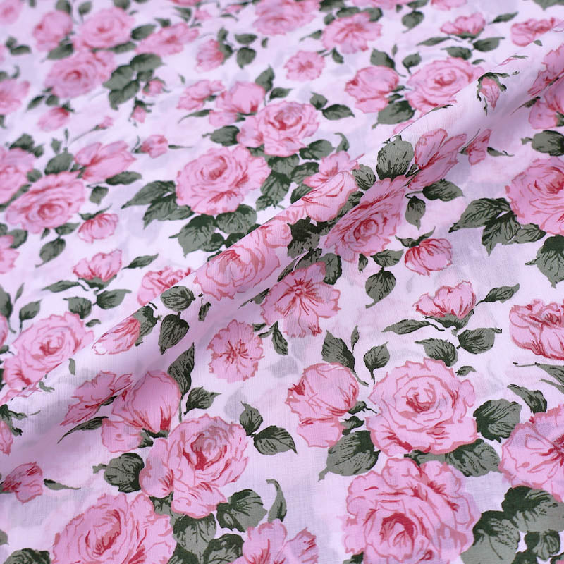 100% Cotton Liberty Fabrics Pink Floral Cotton Tana Lawn™
