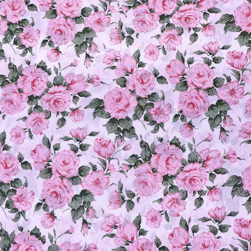 100% Cotton Liberty Fabrics Pink Floral Cotton Tana Lawn™