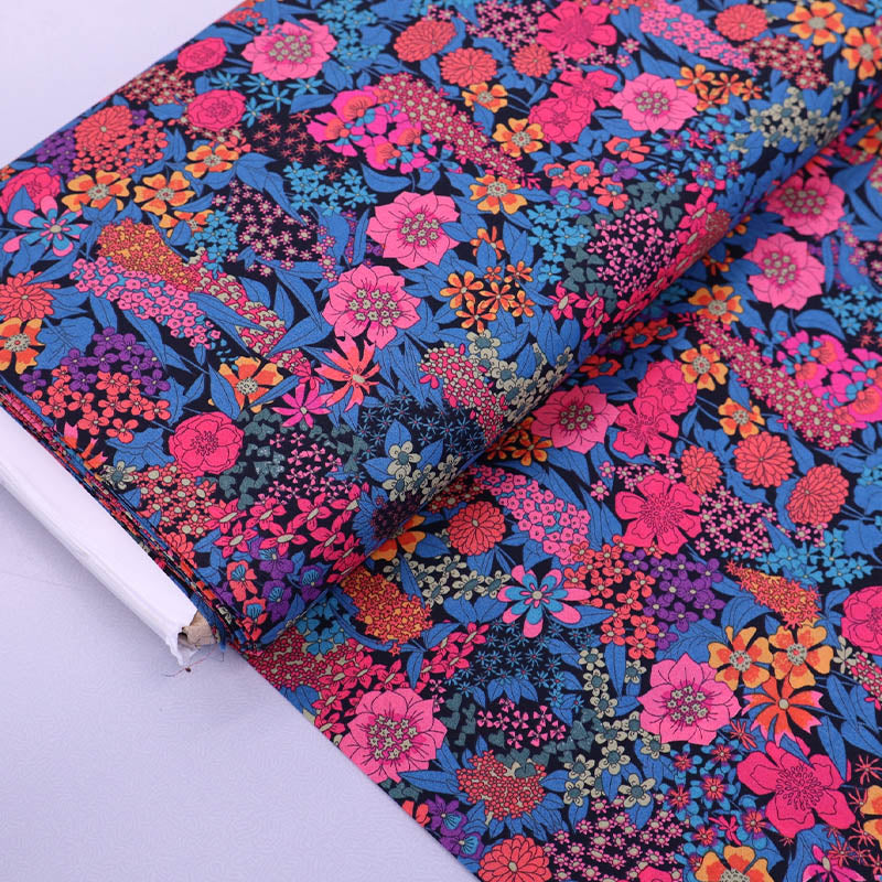 Liberty Fabrics Cotton Tana Lawn™ - Ciara Blue and pink floral