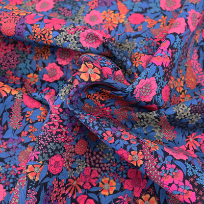 Liberty Fabrics Cotton Tana Lawn™ - Ciara Blue and pink floral