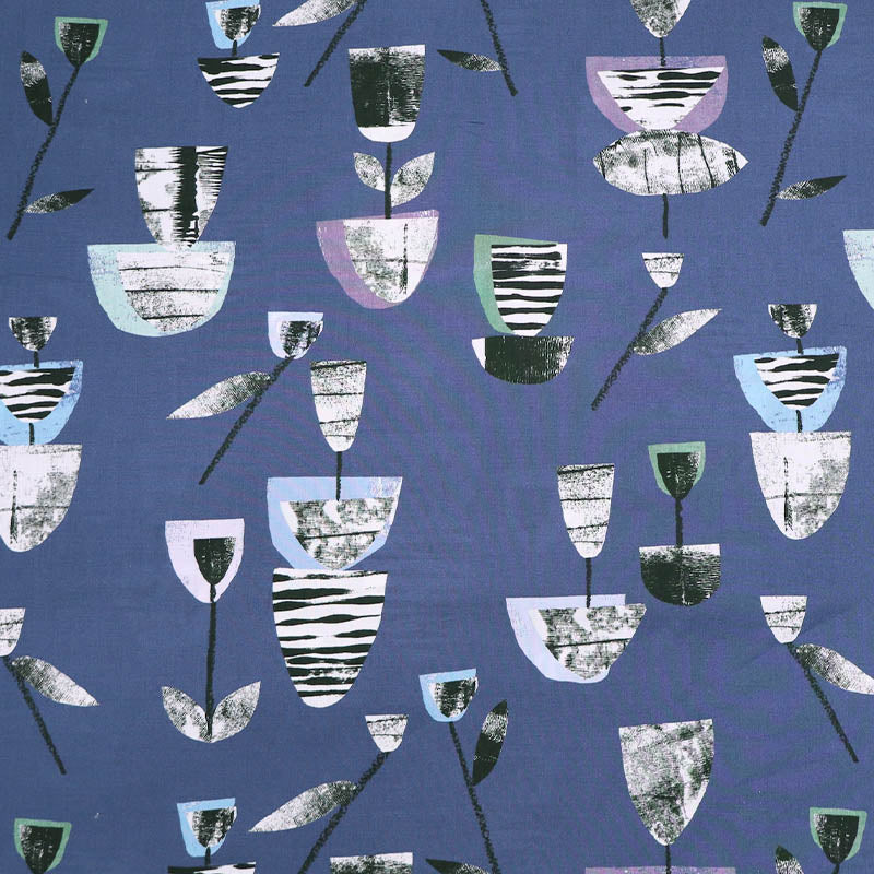 100% cotton lawn Liberty Fabrics Tana Lawn™ - Josie C - Blue Floral 