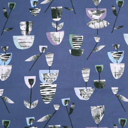 100% cotton lawn Liberty Fabrics Tana Lawn™ - Josie C - Blue Floral 