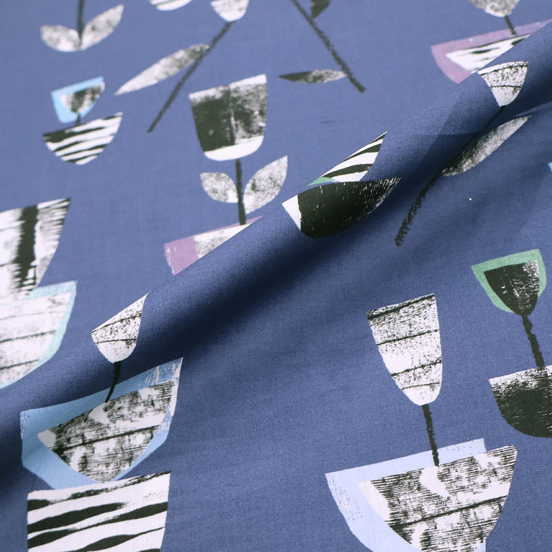 100% cotton lawn Liberty Fabrics Tana Lawn™ - Josie C - Blue 