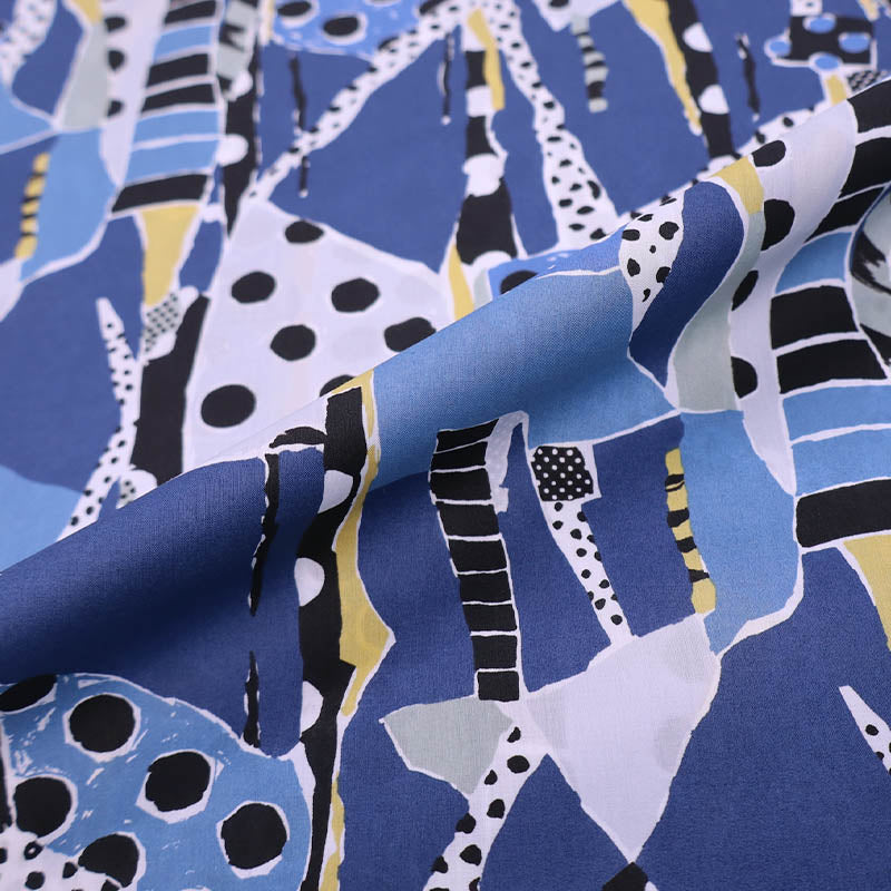 100% Cotton Liberty Fabrics Cotton Lawn - Krasner B - Blue