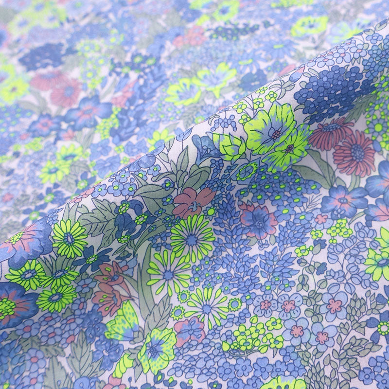 100% Cotton Liberty Fabrics Organic Tana Lawn™ - Margaret Annie in Blue