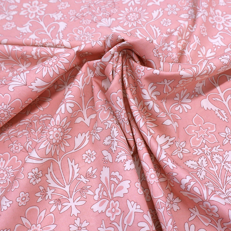 Liberty Fabrics Tana Lawn™ - Marlow Mono - Pale Pink and White cotton lawn floral fabric