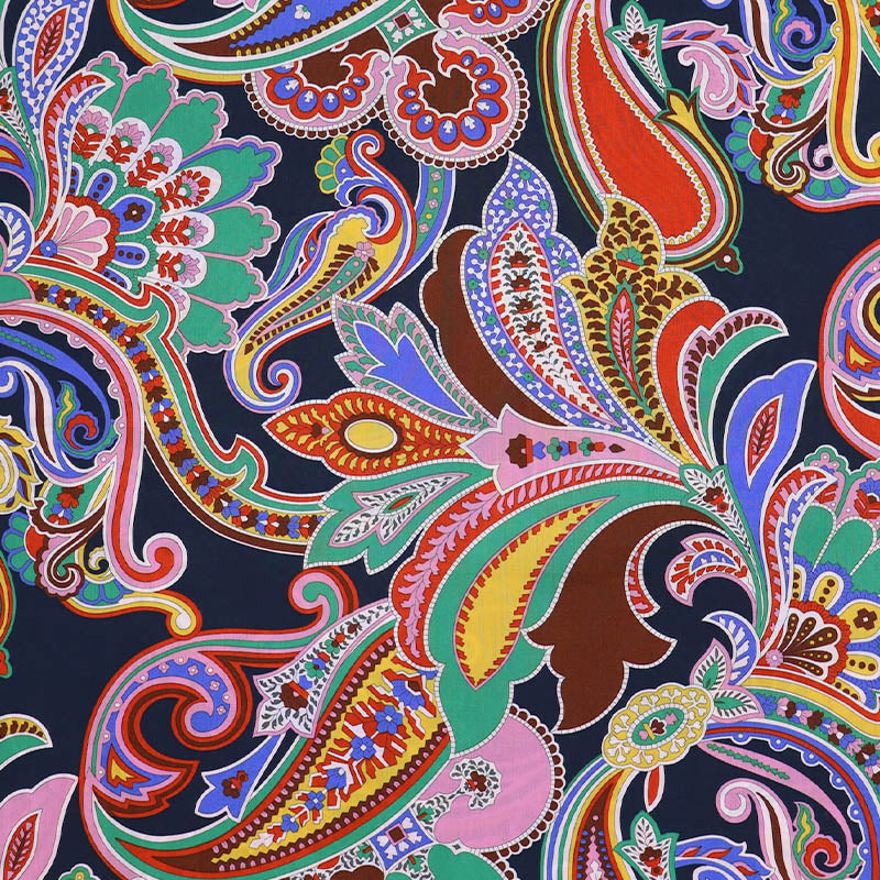 100% Cotton Liberty Fabrics Tana Lawn™ Cotton - Paisley Fanfare