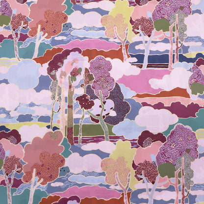 100% Cotton Lawn Liberty Fabrics Tana Lawn™ Cotton - Prospect Road in Muted Pinks and Purples