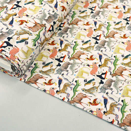 Liberty Fabrics Tana Lawn™ - Quey 2 - White Zoo print