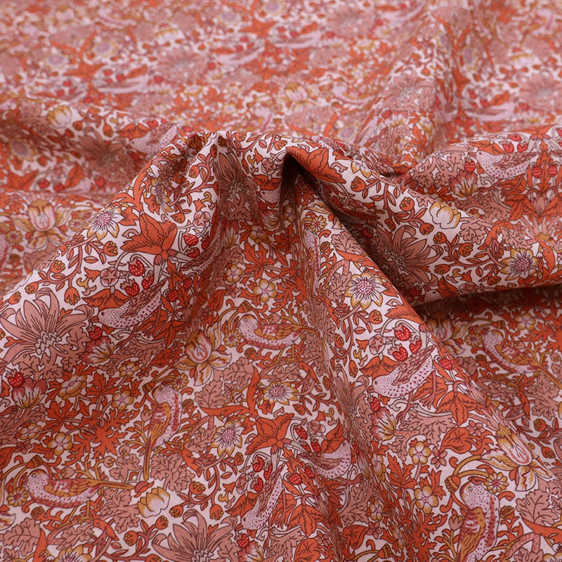 Liberty Fabrics Tana Lawn™ - Strawberry Thief - Terracotta