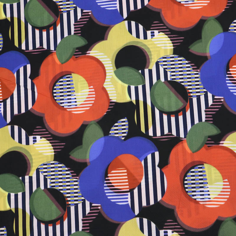 100% CottonLiberty Fabrics Tana Lawn™ Cotton - Style Memphis - brightly coloured modern floral print