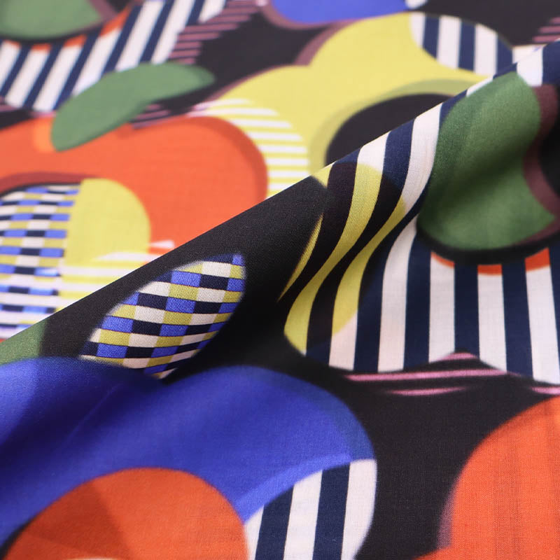 100% CottonLiberty Fabrics Tana Lawn™ Cotton - Style Memphis - brightly coloured modern floral print