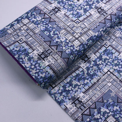 100% Cotton Liberty Fabrics Organic Tana Lawn™ - Tudor Berry - Blue