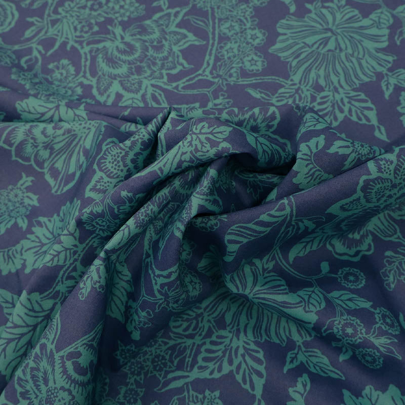 Deadstock Liberty Fabrics Tana Lawn™ Cotton - Christelle Silhouette - Navy