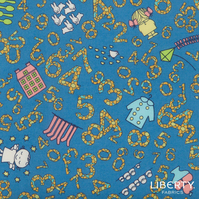 Liberty Fabrics Tana Lawn™ Cotton - Counting - Blue