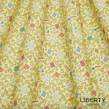 Liberty Fabrics Tana Lawn™ Cotton - Counting - Yellow