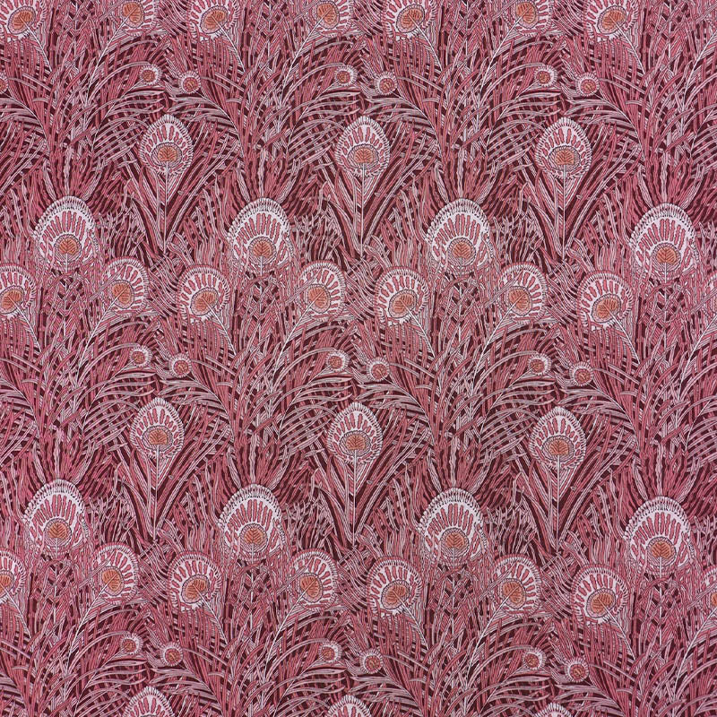 100% Cotton Tana Lawn™ Liberty Cotton Lawn Fabric - Burgundy and Pink Queen Hera print