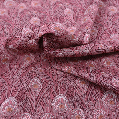 100% Cotton Tana Lawn™ Liberty Cotton Lawn Fabric - Burgundy and Pink Queen Hera print
